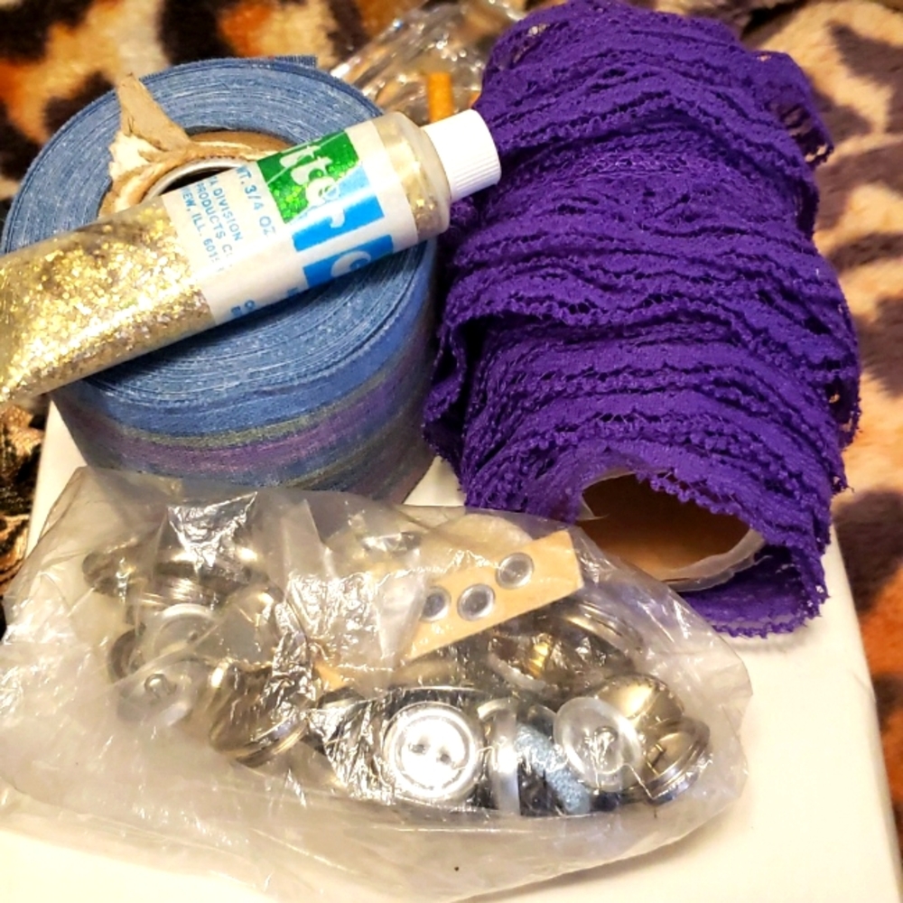 Box Of Assorted Craft Items